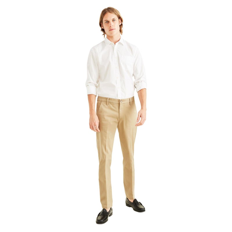 Dockers Men's Workday Khaki Slim Fit with Smart 360 Flex, New British Khaki, 32W x 29L - Image 1